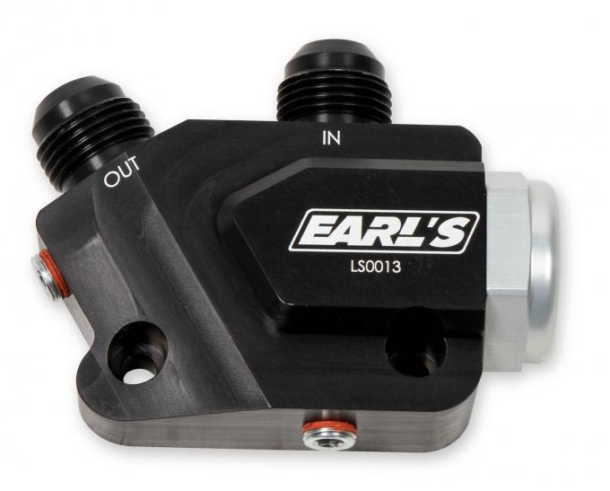 Earl's LS Side Mount Oil Cooler Adapter LS0013ERL