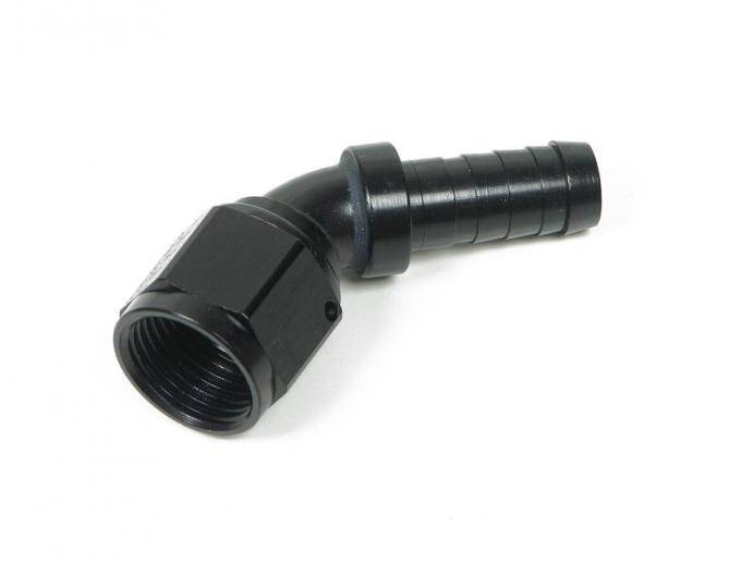 Earl's Auto-Crimp Hose End, 45 Degree, Size -8, Black AT704608ERL