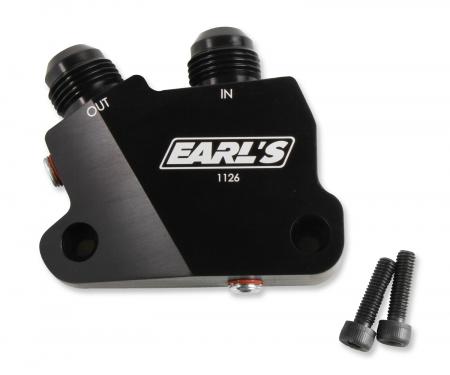 Earl's LT Side Mount Oil Cooler Adapter 1126ERL