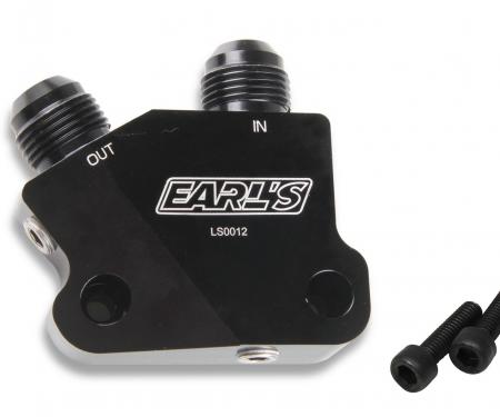 Earl's LS Side Mount Oil Cooler Adapter LS0012ERL