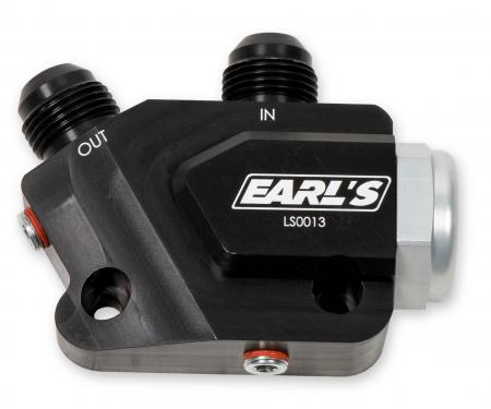 Earl's LS Side Mount Oil Cooler Adapter LS0013ERL