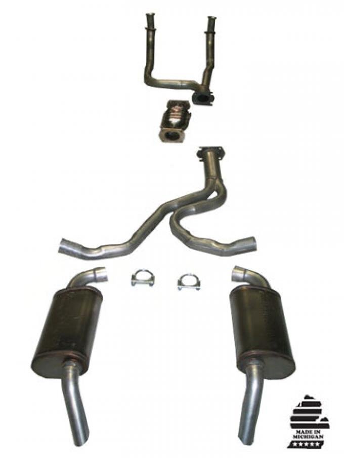 Corvette Stock Exhaust System with Magnaflow Mufflers, 1982