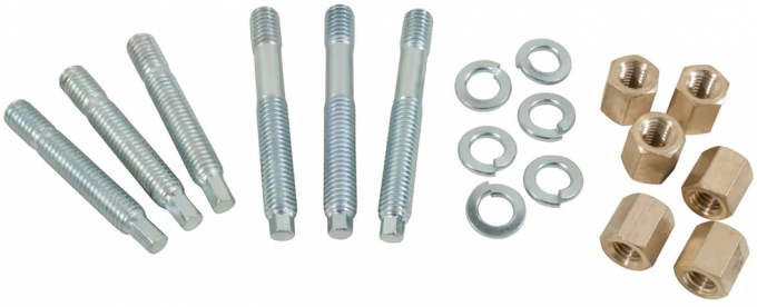 Redline Restomotive® 1957-1981 Chevrolet Corvette Replacement 12 Piece Exhaust Manifold Stud Set
