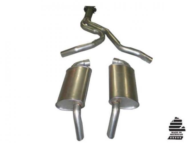 Corvette Exhaust System, Converter Back, 1982