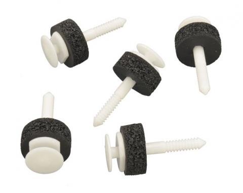 Redline Restomotive® 1997-2013 Chevrolet Corvette 5 Piece Male Door Panel / Headliner Retainer Hardware