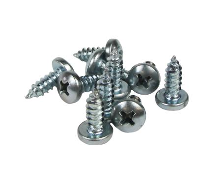 Corvette Door Panel Clip Screw Set, 10 Piece, 1965-1967