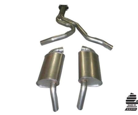 Corvette Exhaust System, Converter Back, 1982