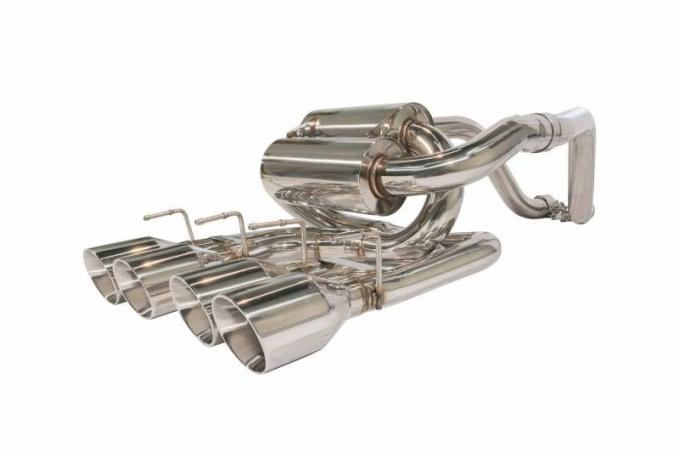 Pypes Axle Back Exhaust Split Rear Quad Exit Tailpipe 2.5 in Hardware/Violators Muffler/Quad 4 in Polished Tips Included Natural Finish 304 Stainless Steel Exhaust SCC61VS