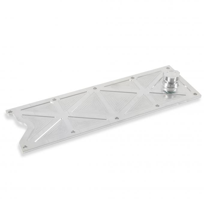Holley LS Valley Cover with Oil Fill, Natural Billet 241-367