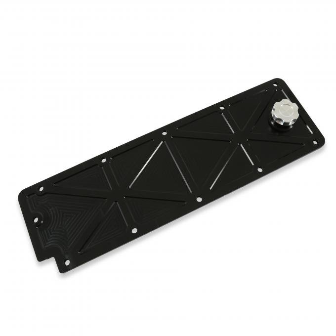Holley LS Valley Cover with Oil Fill, Black Billet 241-362