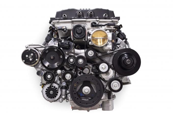 Holley Premium Mid-Mount Complete Accessory System for GM Gen v LT5 Dry Sump Engines-Black Finish 20-230BK