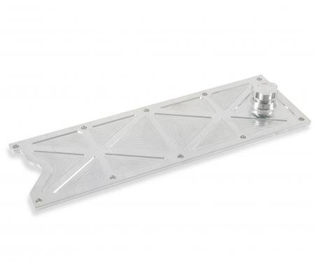 Holley LS Valley Cover with Oil Fill, Natural Billet 241-367