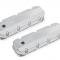 Holley GM Licensed Valve Cover, Track Series, BBC, Fabricated Aluminum, Silver 241-280