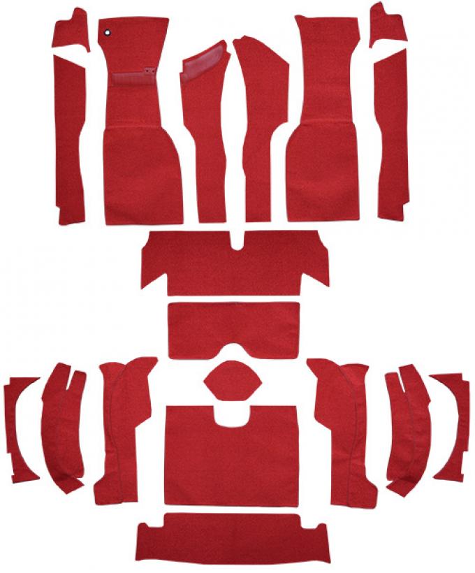 ACC 1963 Chevrolet Corvette Roadster Complete Foam Without Tool Box Cut Loop Carpet