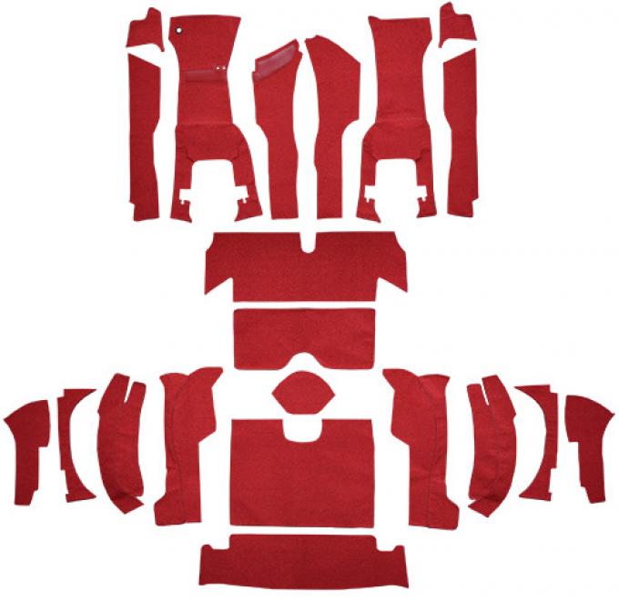 ACC 1963 Chevrolet Corvette Roadster with 36 Gallon Tank with Tool Box Cut Foam Loop Carpet