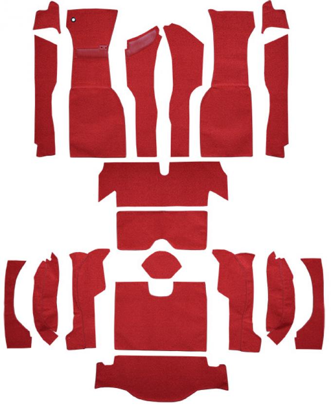 ACC 1963 Chevrolet Corvette Coupe Complete Foam Without Tool Box Cut Loop Carpet