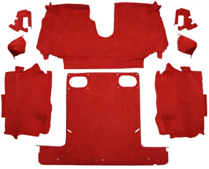 ACC 1986-1989 Chevrolet Corvette Convertible Rear with Pad Cutpile Carpet
