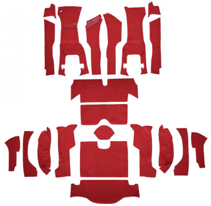 ACC 1963 Chevrolet Corvette Coupe Complete with 36 Gallon Tank with Tool Box Cut No Loop Carpet