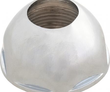 OER 1963-81 Chevrolet, GMC,Pontiac, Antenna Bezel Nut, Chrome, with 9/16" ID, Various Models, Fits Most 2-Piece Type Cable and Body Antennas 3863499