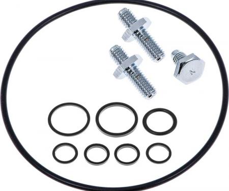 OER 1962-2002 GM & Mopar, Saginaw, Power Steering Reservoir Installation Kit, Chrome Finish 1253571