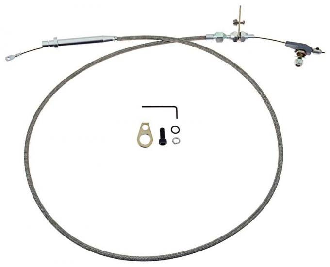 OER Kickdown Cable, with TH350 Trans, Stainless Braided, 55" long 153666