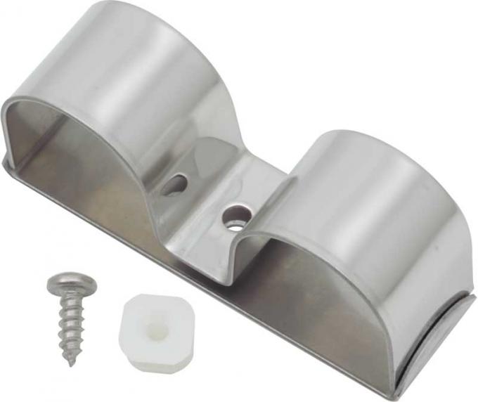 OER 1955-74 GM, Heater Hose Clamp, 3-3/4" Wide, Stainless Steel , wih Hardware, Various Models, Each 13970