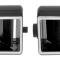 OER 1969-82 Chevrolet, Center AC Dash Vent Deflector, Black with Chrome Trim, Pair, Various Models 748615