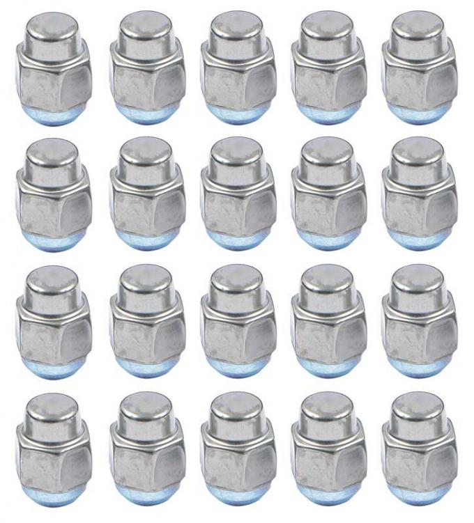OER 7/16"-20 Late Design Low Crown Stainless Acorn Style Lug Nut - Set of 20 *881229