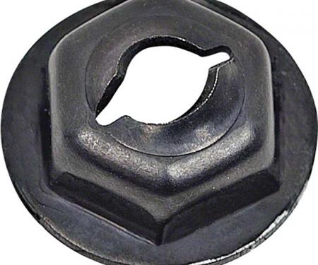 OER Thread Cutting Pal Nut With Sealer, 1/8" Stud Size, Hex Washer Head, Zinc Plated 11502547