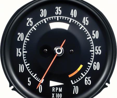 OER 1972-74 Chevrolet Corvette, Tachometer, 6500 Red Line, White Markings 6468712W