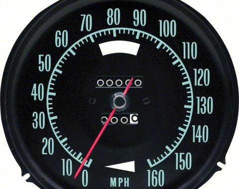 OER 1969-71 Corvette, Speedometer,160 MPH, without Speed Warning 6492696