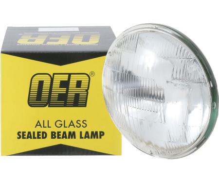 Headlamp Sealed Beam, 12 Volt, High Beam, 5-3/4" Round, Tungsten T5001