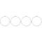 1965-70 Chevelle, El Camino, 1965-72 GTO, Skylark, Cutlass, 442, 1968-82 Corvette, 1967-72 GMC Truck, Headlight Bulb Retaining Ring Set, 3-Tab: 4-Piece Set, Stainless Steel