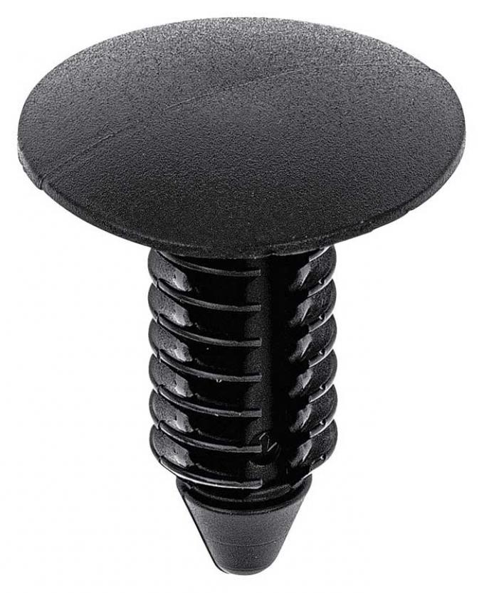 OER Nylon Retainer Clip, Push-In, 11/16" Head Diameter, 5/16" Stem Diameter, 13/16" Stem Length, Black 11569768