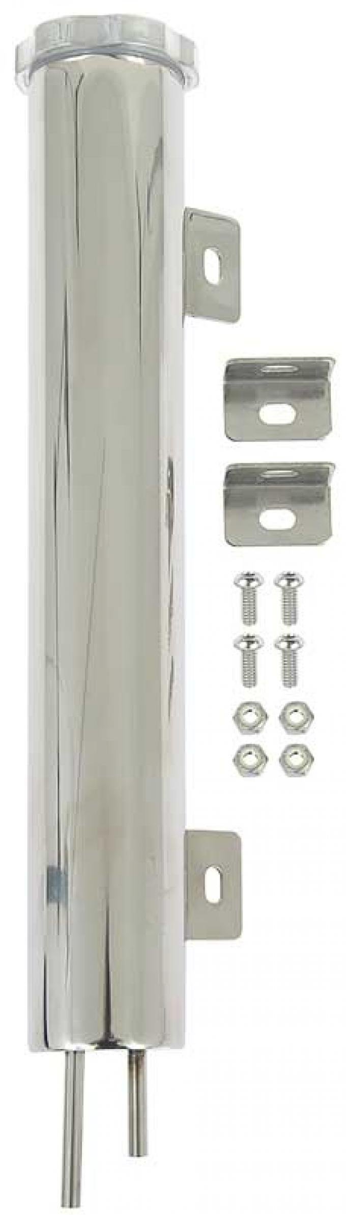 OER Radiator Overflow Tank, Stainless Steel, Universal, 2" x 13" 60721