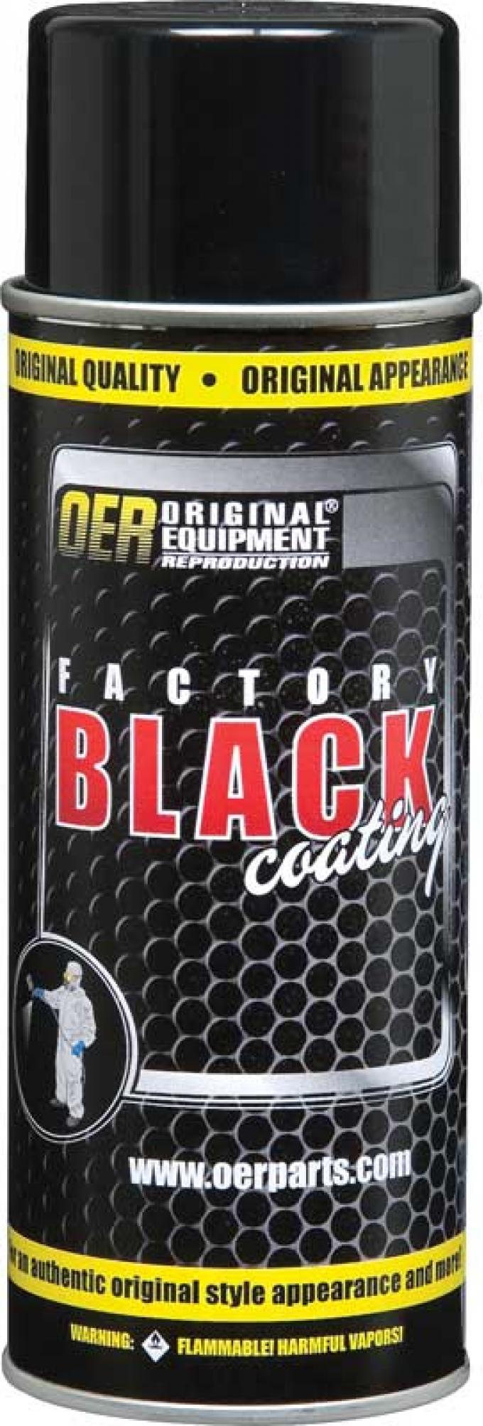 OER Factory Black Paint, High Gloss Black, 16 Oz Aerosol Can (Net Wt. 12 Oz.) K89543