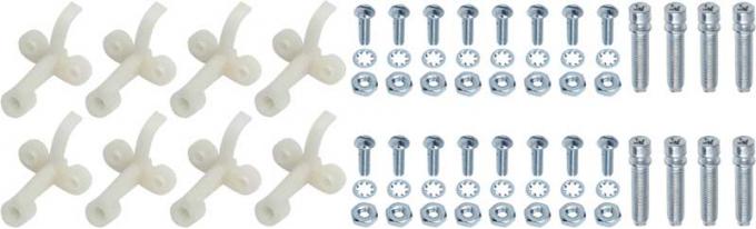 OER 1958-63 Buick, Chevy, GMC Truck, Corvette, Impala, Headlamp Adjuster Hardware Set , 64 Piece Kit, Various Models B1435