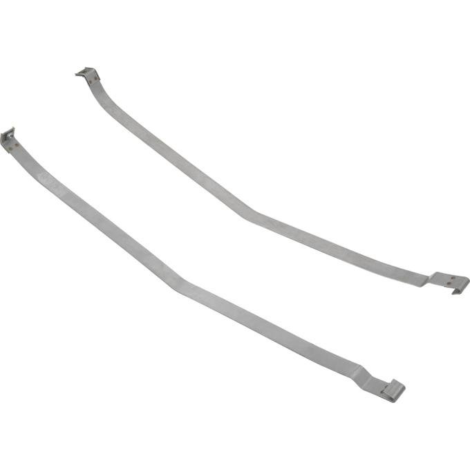 1975-77 Chevrolet Corvette, Fuel Tank Mounting Straps, Stainless Steel, Pair