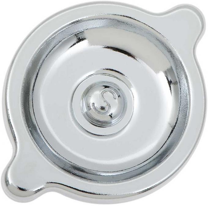 OER 1964-81 Chevrolet V8, Chrome Oil Filler Cap with "S" Marking, Chrome Finish 3851736