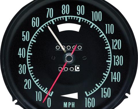 OER 1969 Corvette, Speedometer, 160 MPH , with Speed Warning 6492697