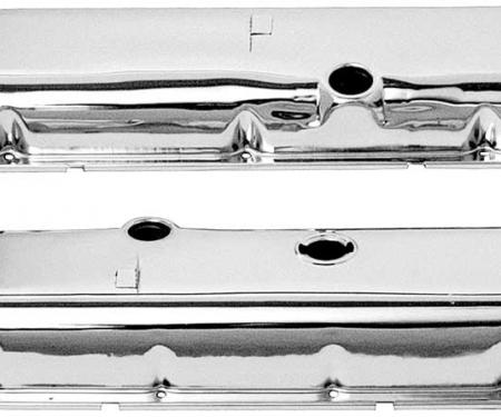 OER Chevrolet 396-454 Big Block with Power Brakes Chrome Valve Covers with Oil Drippers VC1212