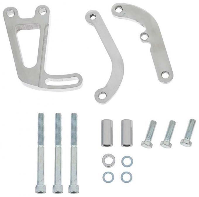 OER 1969-86 Chevrolet, Power Steering Bracket Set, Small Block, with Long Water Pump & Hardware, Various Models 153657