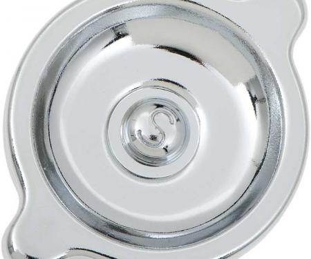 OER 1964-81 Chevrolet V8, Chrome Oil Filler Cap with "S" Marking, Chrome Finish 3851736