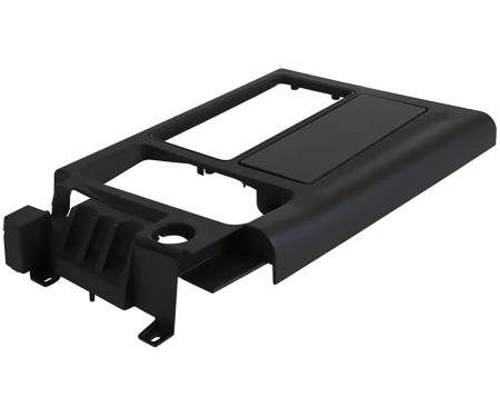 OER 1994-96 Corvette C4, Console Shift Plate, 6-Speed Manual Trans, Black Rubber Coated 10161884B