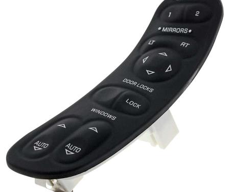 OER 1997-2004 C5 Corvette, Power Window And Lock Switch, with Memory, LH Driver Side 19209381