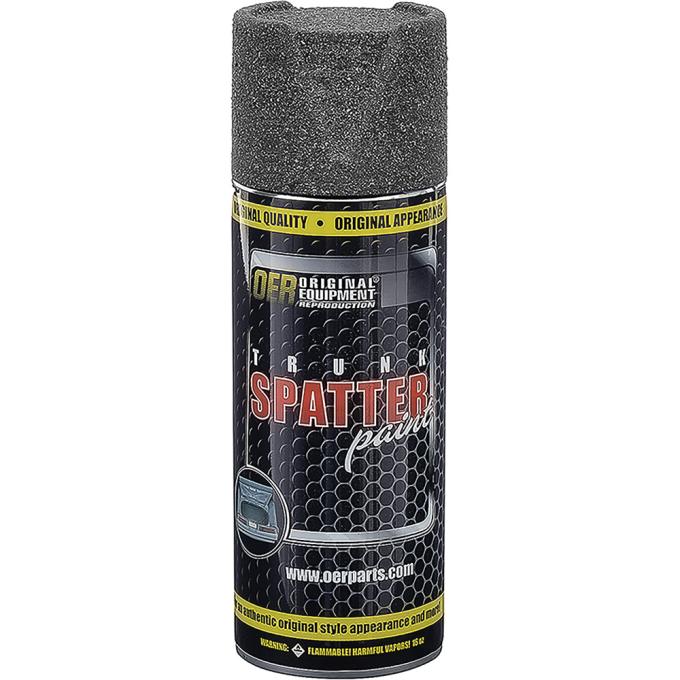 OER 1970-1982 GM: Trunk Spatter Paint, Black / Gray, Aerosol Can, Net Weight 11 oz., K51496