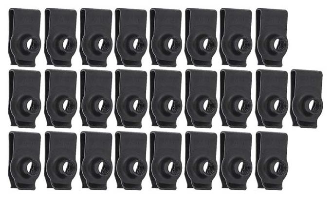 Redline Restomotive® 25 Piece Extruded U-Nut Set 6-1.00mm P.R. .80mm-4mm