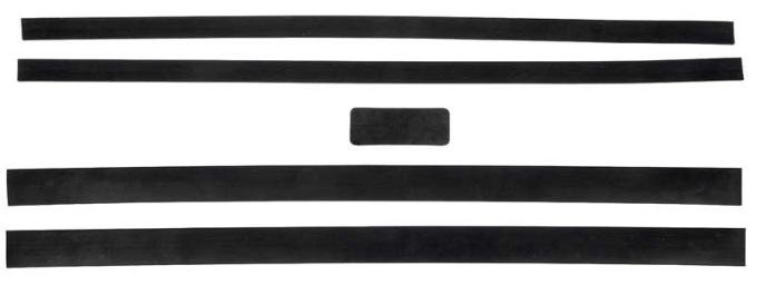 OER Universal Fuel Tank Anti Squeak Rubber Set, Various Models: 39" Long, For 1" Wide Straps C67808