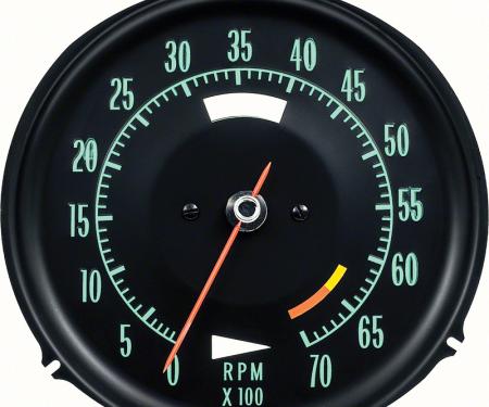 OER 1968-71 Chevrolet Corvette, Tachometer, 6500 Red Line, Green Markings 6468712A