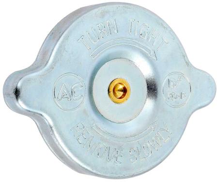 OER 1957-73 Buick, Chevy, Pontiac, Olds, Radiator Cap, 15 lbs, RC-15 w/Hollow Rivet, Show Quality 3886273